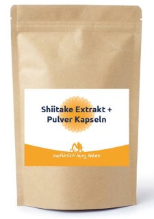 Shiitake Extrakt + Pulver Kapseln 60 Stück
