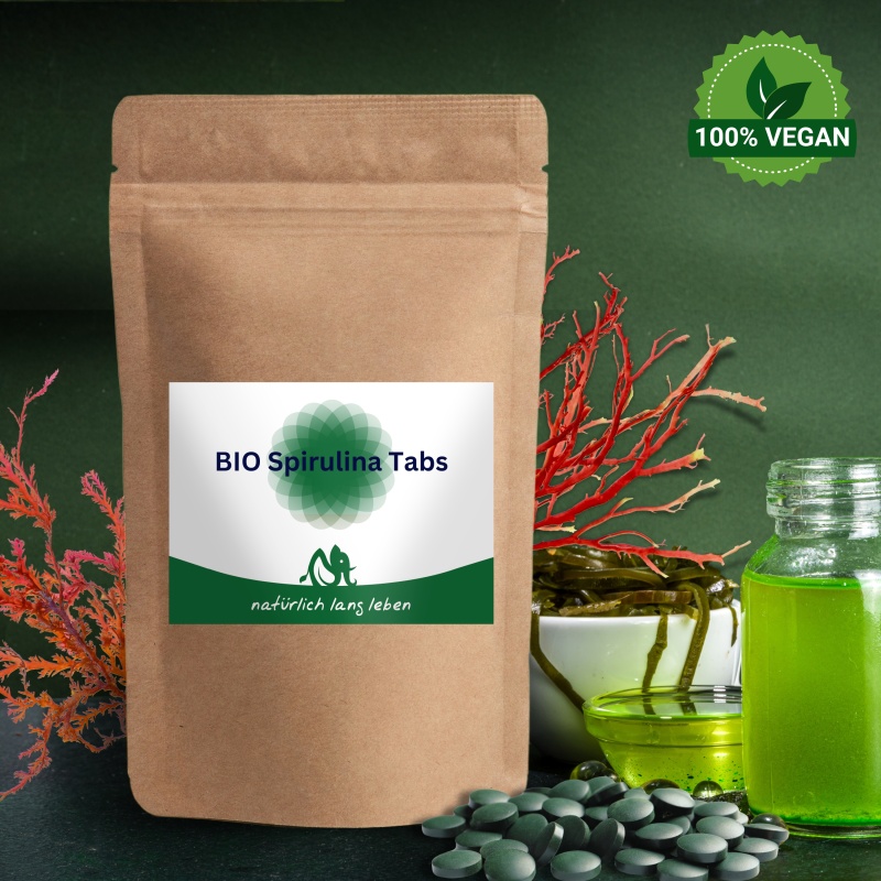 BIO Spirulina Tabletten 100 G – 100% Reine Blaualge Als Veganes Superfood Nahrungsergänzungsmittel