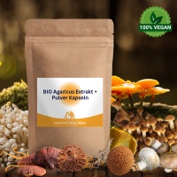 BIO Agaricus Extrakt + Pulver Kapseln 120 Stück