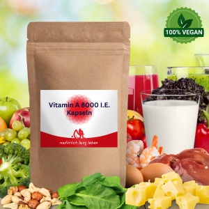 Vitamin A 8000 I.E. Kapseln 100 Stück