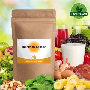 Vitamin B5 Kapseln (Pantothensäure) 60 Kapseln