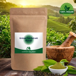 Grüner Tee Extrakt Pulver 100 g vegan