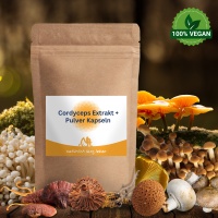 Cordyceps Extrakt + Pulver Kapseln 60 Stück