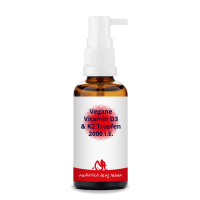 Vegane Vitamin D3 & K2 2000 I.E. Tropfen 50 ml
