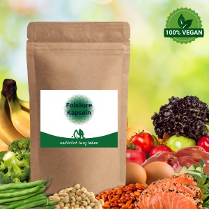 Folsäure Kapseln 120 Stück vegan