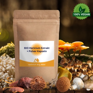 BIO Hericium Extrakt + Pulver Kapseln 120 Stück