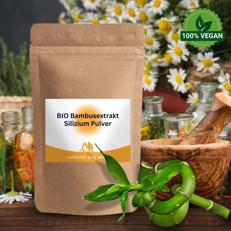 BIO Bambusextrakt Silizium | Pulver 100 g | natrlich lang leben