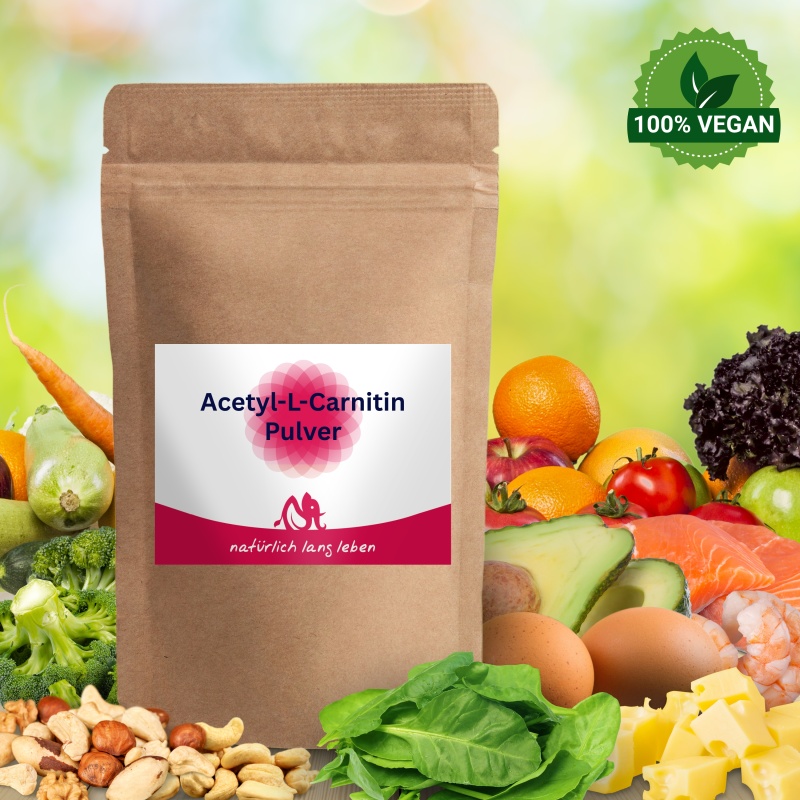 l carnitin lebensmittel Acetyl-L-Carnitin | Pulver 100 g | vegan