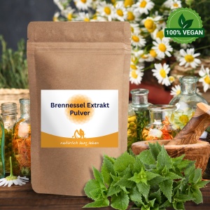 Brennessel Extrakt Pulver 100 g (Eisenquelle) vegan