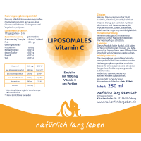 Liposomales Vitamin C 250 ml vegan Ascorbat