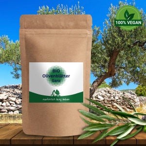 BIO Olivenblätter ganz 100 g