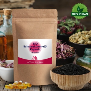 BIO Schwarzkümmelöl Kapseln – ägyptisch – 120 Kapseln, vegan