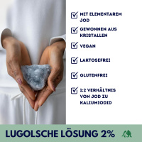 Lugolsche Lösung (2 %) 100 ml TÜV zertifizierte Pipette